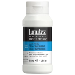Gesso transparent acrylique, préparateur de surface - Liquitex