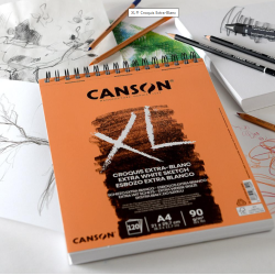 Bloc Croquis Canson XL Extra Blanc 90g