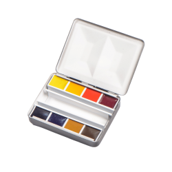 Coffret luxe de 8 1/2 godets d'aquarelle extra-fine - Blockx