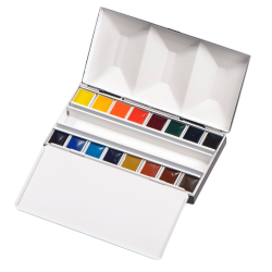 Coffret luxe de 16 1/2 godets d'aquarelle extra-fine - Blockx