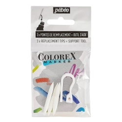 Lot de 3 Pointes pour marqueur Colorex - Pébéo
