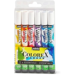 Coffret de 12 Marqueurs à encre rechargeable Colorex - Pébéo