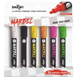 Coffret Fluo de 6 Marqueurs universel Marbel - Darwi