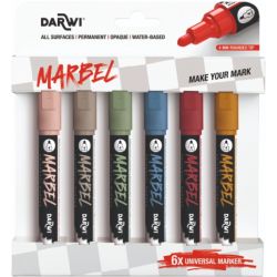 Coffret Nature de 6 Marqueurs universel Marbel - Darwi