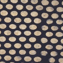 Pois  blancs sur fond Indigo