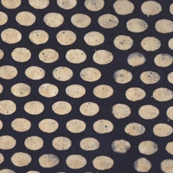Pois  blancs sur fond Indigo