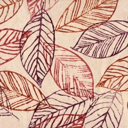  Tampons feuilles brun orangé 50x75cm