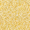 Feuillage blanc sur fond jaune 50x75cm