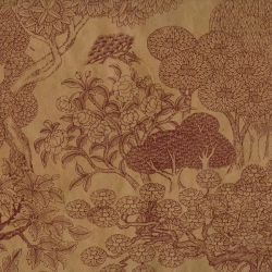 Virginie Kongpo brun sur lokta naturel 50x75cm