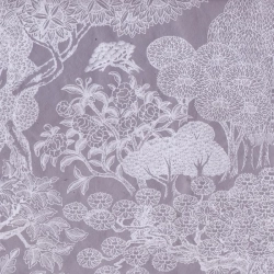 Virginie Kongpo gris sur lokta naturel 50x75cm