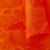 Virginie Kongpo orange sur lokta naturel 50x75cm