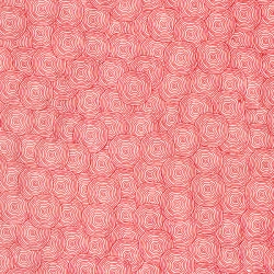 Spirales rouges sur fond blanc