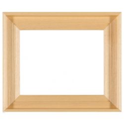 Caisse américaine en bois brut  - Profil escalier