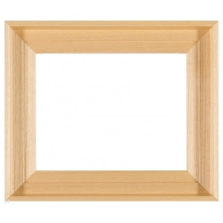 Caisse américaine en bois brut  - Profil escalier