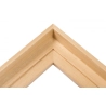 Caisse américaine en bois brut- Profil escalier