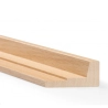 Caisse américaine en bois brut- Profil escalier