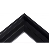 Caisse américaine en bois noir - Profil escalier