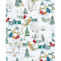 Papier italien 85g 50x70cm Paysage d'hiver