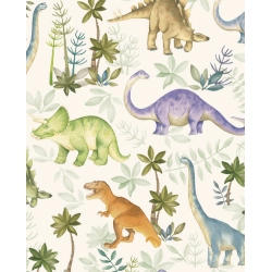Papier italien 85g 50x70cm Les dinosaures
