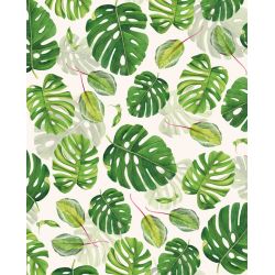 Papier italien 85g 50x70cm Feuilles tropicales