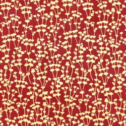 Euphorbes précieux rouge imprimé or