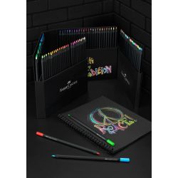Etuit de 100 crayons de couleurs Black Edition - Faber-Castell