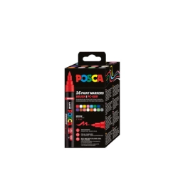 Coffret de 16 Posca PC5M Brush - Uni-ball