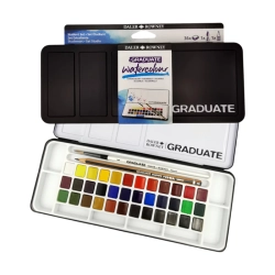 Coffret de 36 demi-godets d'aquarelle Graduate - Daler-Rowney