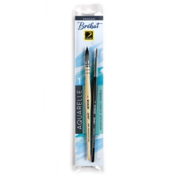 Pochette de 2 pinceaux aquarelle Bréhat n°1