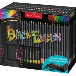Trousse souple de 72 Crayons de couleur Black Edition - Faber-Castell