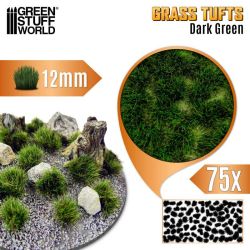 TOUFFES D'HERBE - 12MM - AUTO-ADHÉSIF - VERT FONCÉE