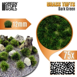 TOUFFES D'HERBE - 12MM - AUTO-ADHÉSIF - VERT FONCÉE