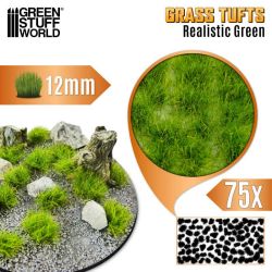TOUFFES D'HERBE - 12MM - AUTO-ADHÉSIF - VERT RÉALISTE