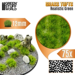 TOUFFES D'HERBE - 12MM - AUTO-ADHÉSIF - VERT RÉALISTE