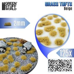 TOUFFES D'HERBE - 2MM - AUTO-ADHÉSIF - BEIGE