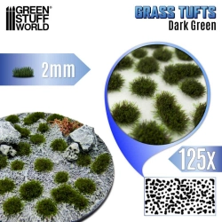TOUFFES D'HERBE - 2MM - AUTO-ADHÉSIF - VERT FONCÉE