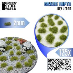 TOUFFES D'HERBE - 2MM - AUTO-ADHÉSIF - VERT SEC