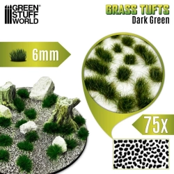 TOUFFES D'HERBE - 6MM - AUTO-ADHÉSIF - VERT FONCÉE