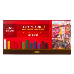 Coffret de 12 craies tendres Toison d'Or - Koh-I-Noor