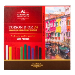 Coffret de 24 craies tendres Toison d'Or - Koh-I-Noor