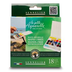 Coffret Main-libre "La petite aquarelle" 18 1/2 godets - Sennelier