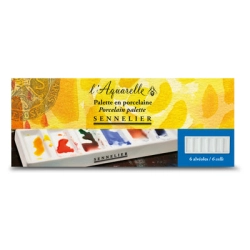 Palette en porcelaine 6 compartiments - Sennellier