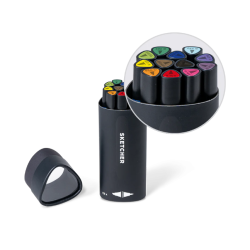 Coffret Marker set N°1 de 12 feutres Sketcher - Molotow