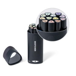 Coffret Marker set Pastel de 12 feutres Sketcher - Molotow