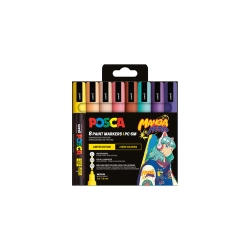 Set 8 marqueurs Posca PC5M assortis -Edition limitée Manga