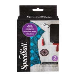Kit encre Lino Textile débutant (7 pièces) - Speedball