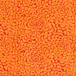 Virginie Kikou Orange sur lokta naturel 50x75cm