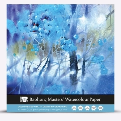 Bloc de 20 feuilles Aquarelle Baohong Master choice 300g/m²