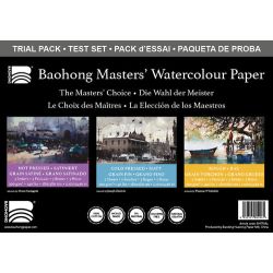 Bloc de 9 feuilles Aquarelle découverte du grainBaohong "Master choice" 300g/m²