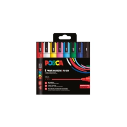 Set 8 marqueurs Posca PC5M assortis